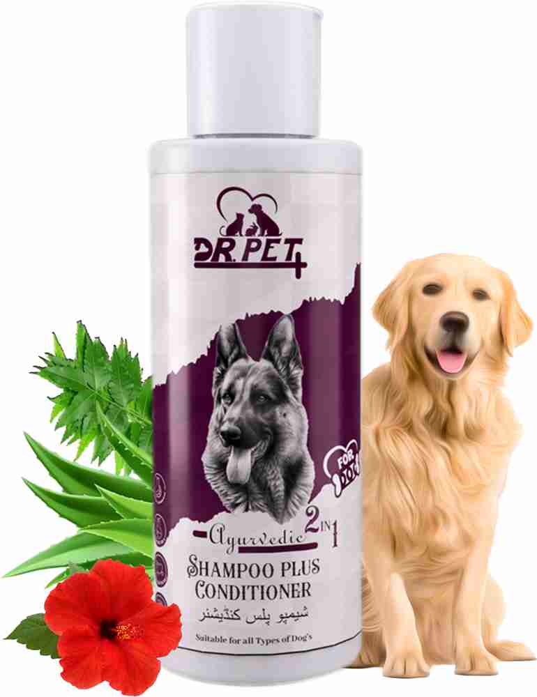 DR PET PLUS Ayurvedic 2 in 1 Dog Shampoo Plus Conditioner for