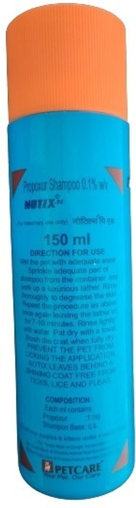 Provimi Pet Care NOTIX PS SHAMPOO For DOG CAT 150 ml Flea and Tick Fresh Dog Shampoo Price in India Buy Provimi Pet Care NOTIX PS SHAMPOO For DOG