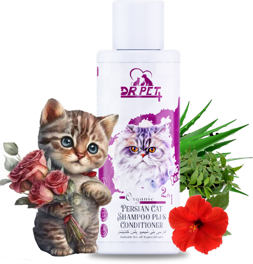 DR PET PLUS Organic Persian Cat Shampoo Plus Conditioner 2 in 1