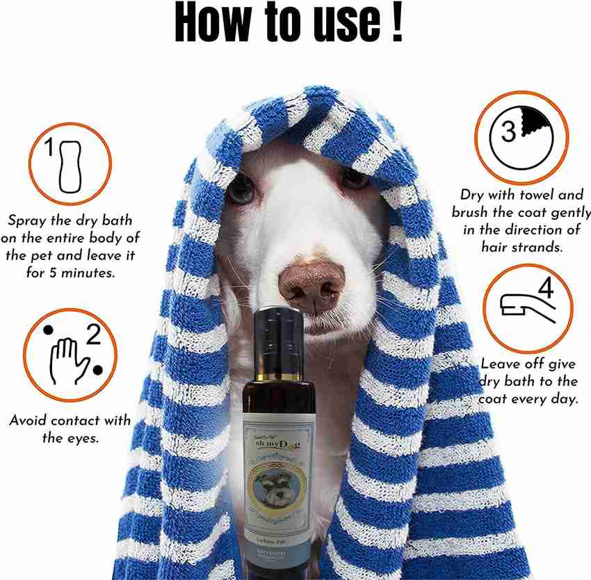 Pet Needs Oh My Dog Urban Pet Dry Bath Shampoo for Dogs And Cats