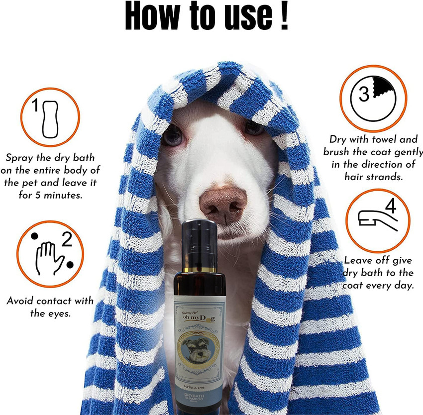 W9 Oh My Dog Urban Pet Dry Bath Shampoo for Dogs with Natural Active 200ml Conditioning Mild Dog Shampoo Price in India Buy W9 Oh My Dog Urban Pet Dry Bath
