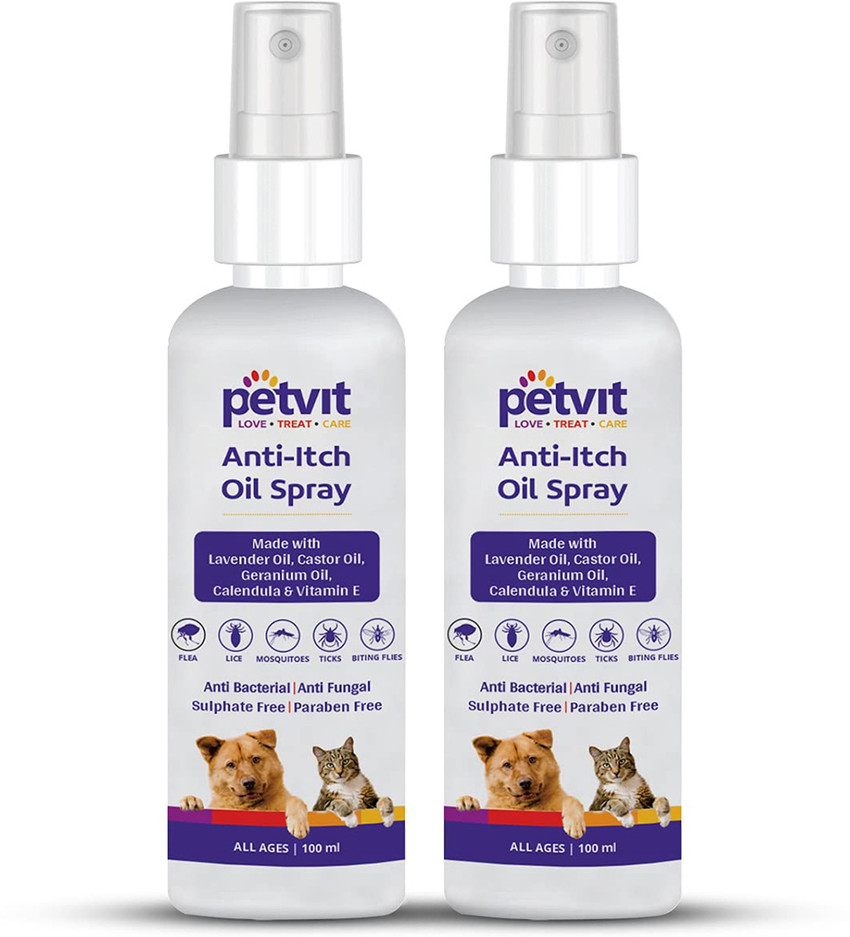 Petvit Dog Itching Relief Spray Anti itch spray for dogs Soothes Itching Redness Anti itching Fragrance free Dog Cat Shampoo Price in India Buy Petvit Dog Itching Relief Spray