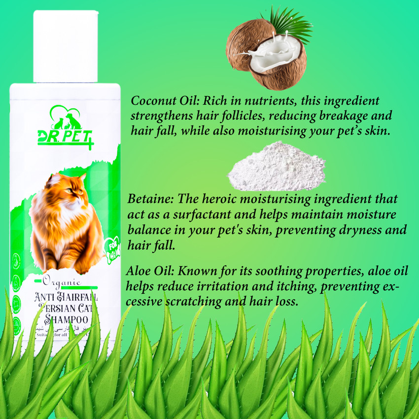 DR PET PLUS Anti Hairfall Persian Cat Shampoo Help In Reduces Hair
