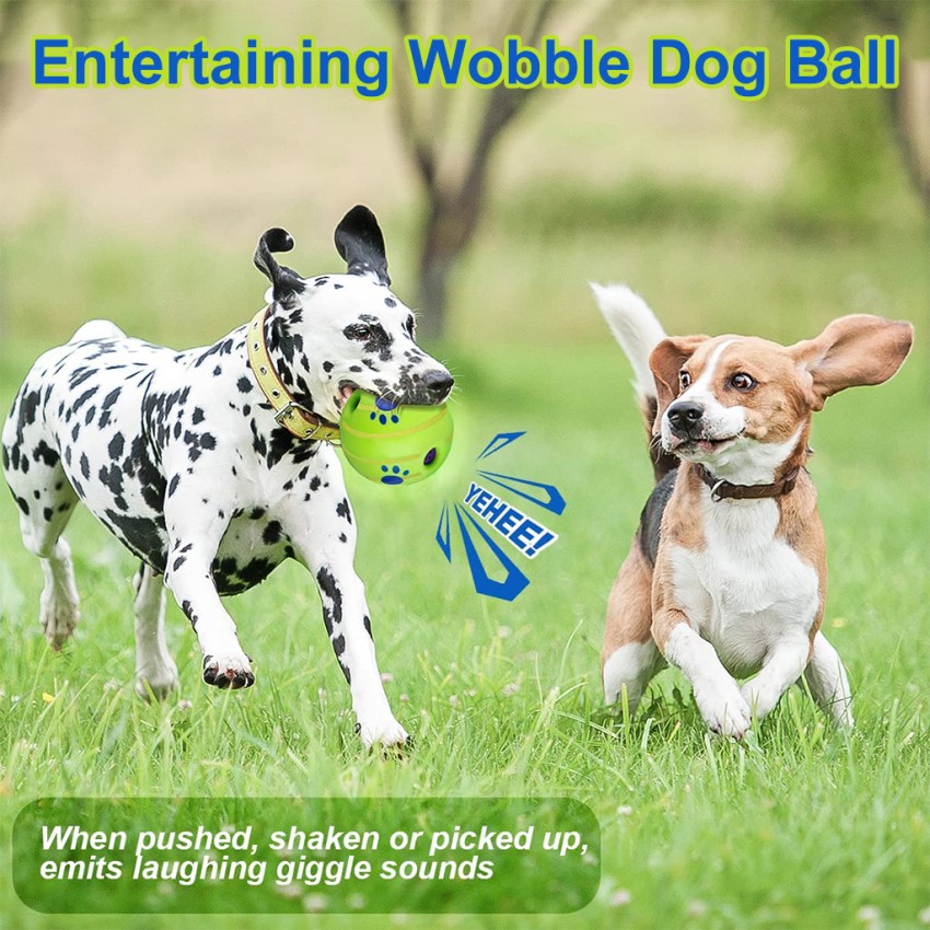 2-pack) 5.5''wobble Giggle Dog Ball,strange Dog Toy Ball,pet Ball,training  Playing Ball,interactive Toy For Small Medium And Large Dog,the Best Fun G