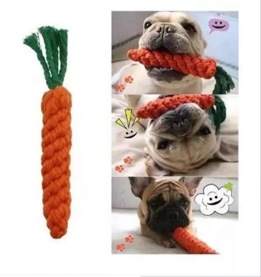 Carrot Tug Rope Interactive Dog Toy