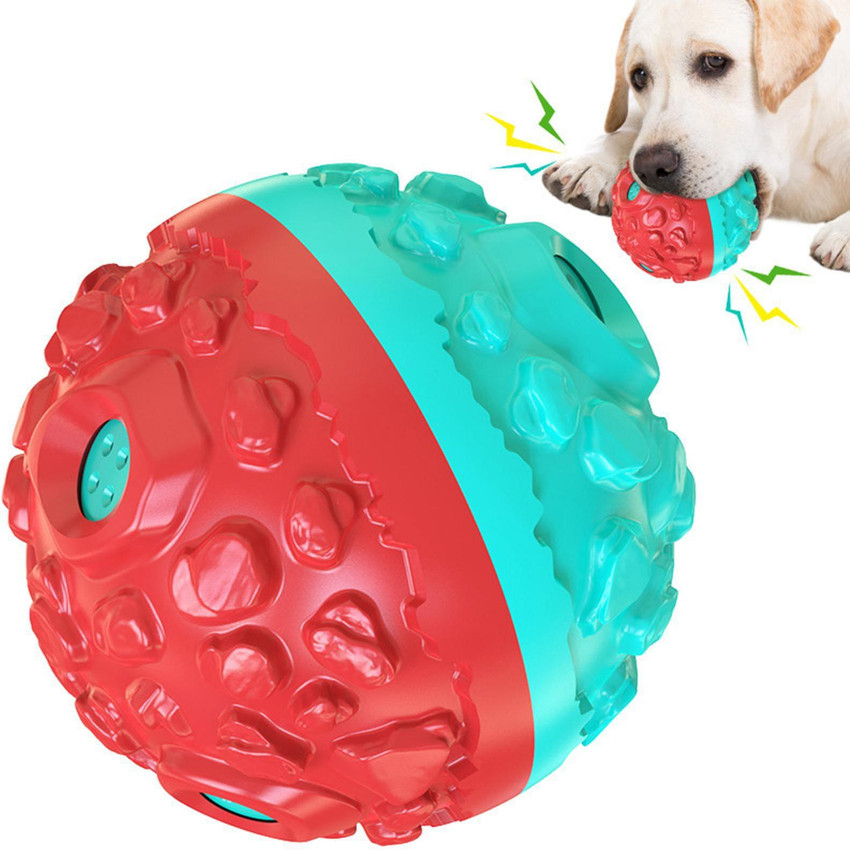 Red squeaky dog sales ball