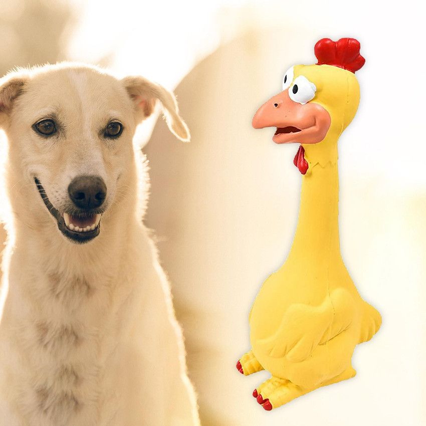BNF Funny Screaming Chicken Shrilling Squeeze Sound Dog Toys For