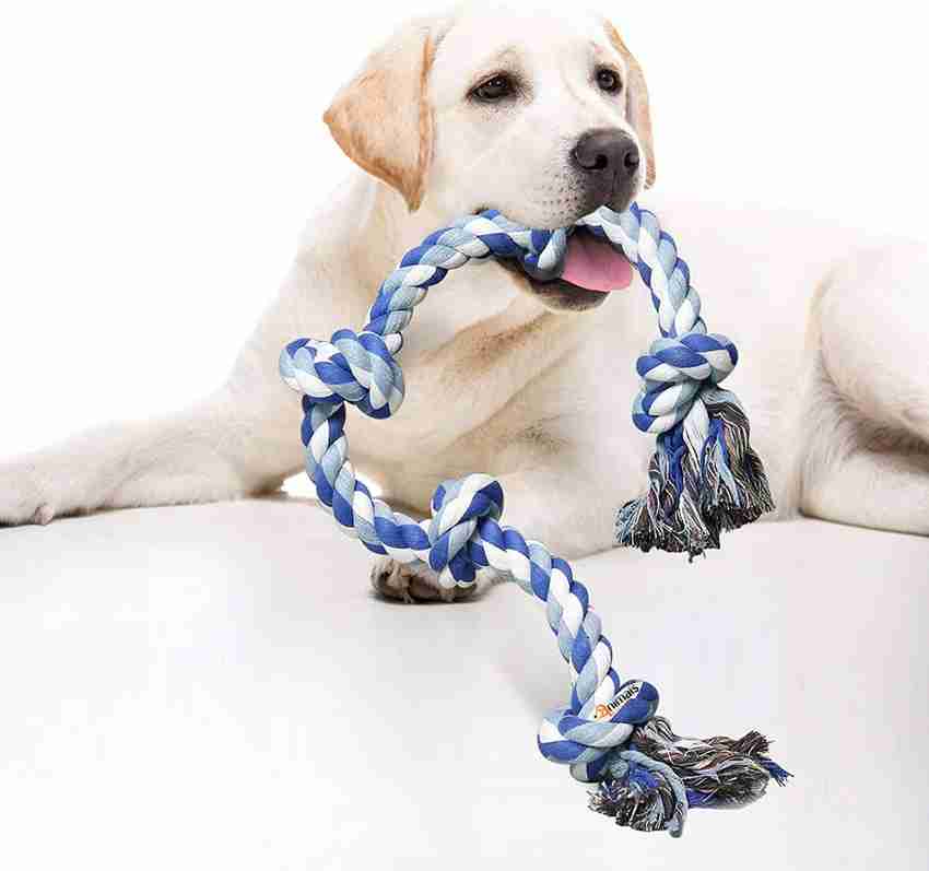ANIMALS WORLD Dog Rope Toys for Aggressive Chewers 3 Feet 5 Knots