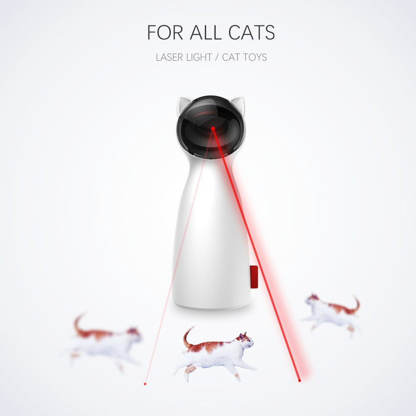 Goofy Tails Automatic Rotating Laser Toy for Cats Kittens