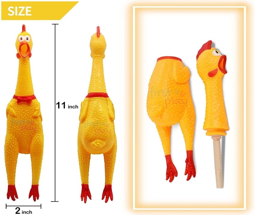 Squeaky chicken best sale