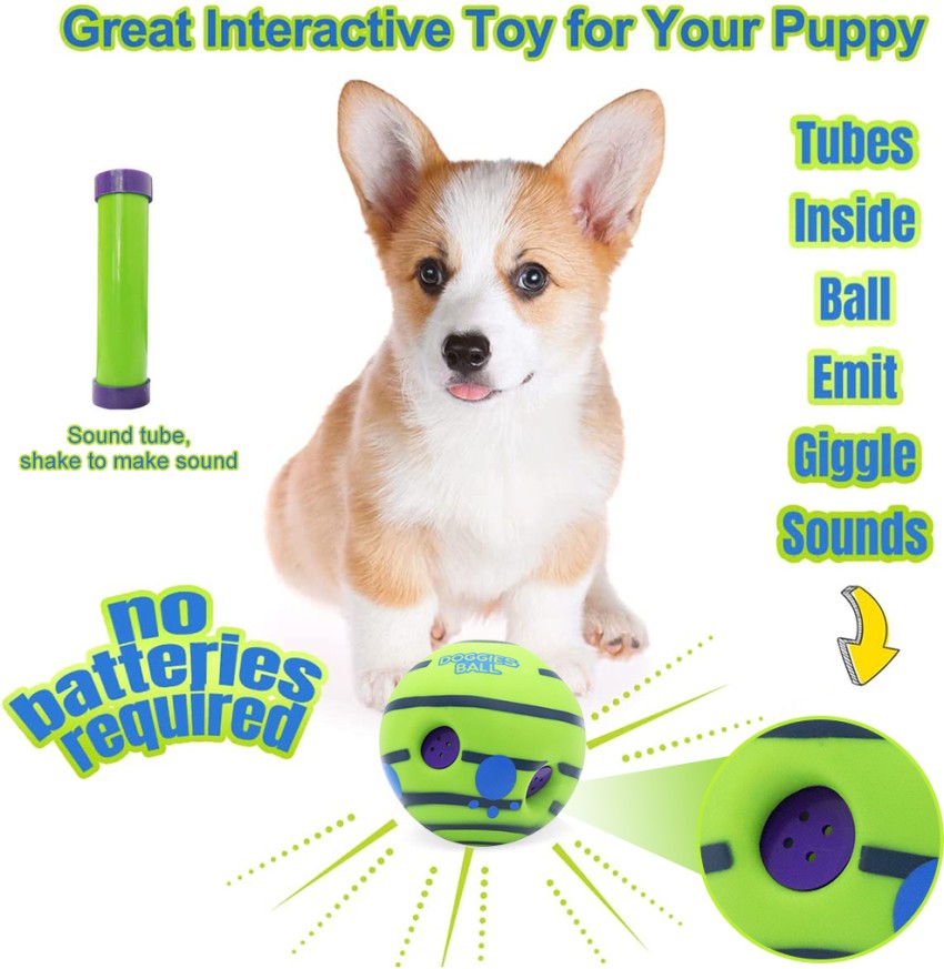 Interactive Dog Toys Bouncing Giggle Shaking Ball Dog Plush Toy