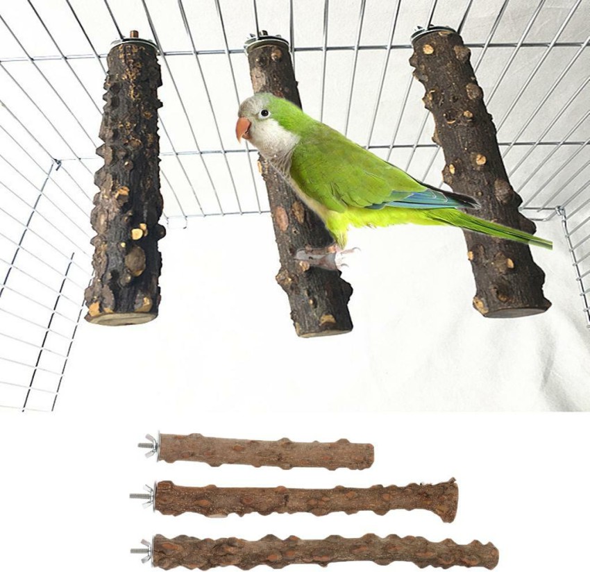 Lyla Parrot Bird Natural Prickly Ash Wood Stand Perch Swing Stand Platform  S Wooden Soft Toy For Bird Price in India - Buy Lyla Parrot Bird Natural  Prickly Ash Wood Stand Perch
