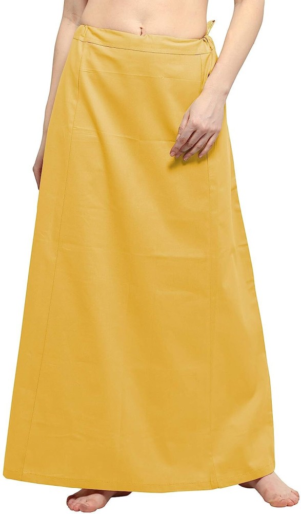 First Trend Fashions Underskirt Sari saree readymade Light Mustard Yellow  color fast Waist38 Pure Cotton Petticoat Price in India - Buy First Trend  Fashions Underskirt Sari saree readymade Light Mustard Yellow color fast  Waist38 Pure Cotton Petticoat