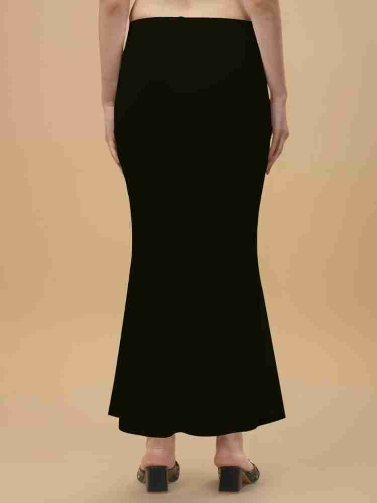 Mishri Fab Saree Shapewear Black Lycra Blend Petticoat Price in
