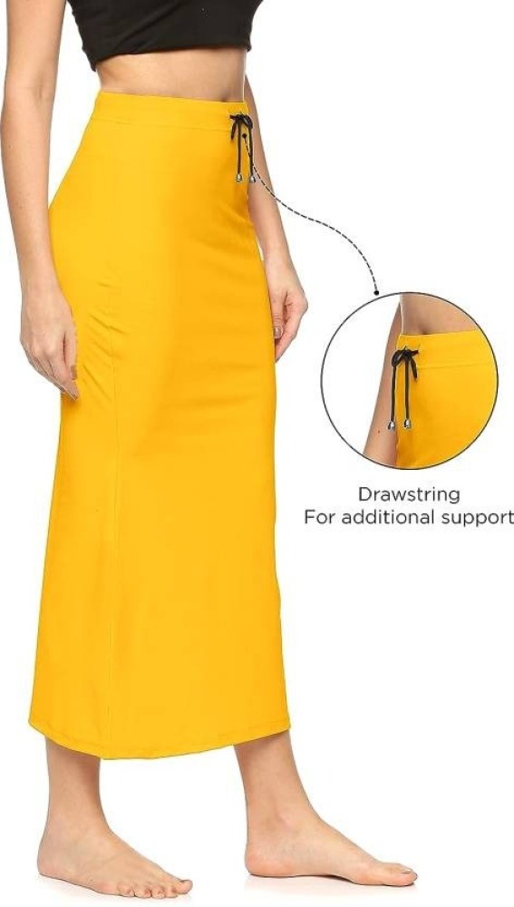 SHAPE AND DRAPE saree shapewear Lycra Blend Petticoat Price in