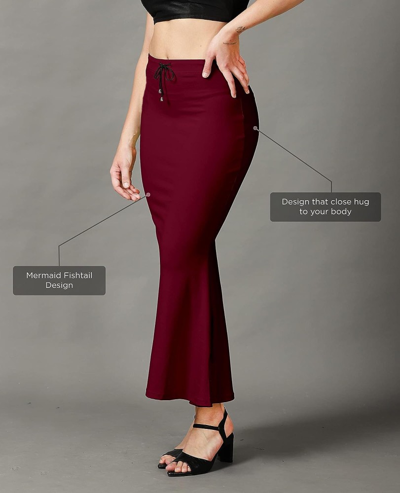 Woo THiNG Sari Shapewear in simple color Lycra Blend Petticoat Price in  India - Buy Woo THiNG Sari Shapewear in simple color Lycra Blend Petticoat  online at