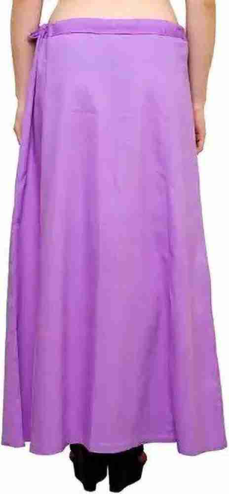 First Trend Fashion Saree Petticoat Light orange dark Purple pack