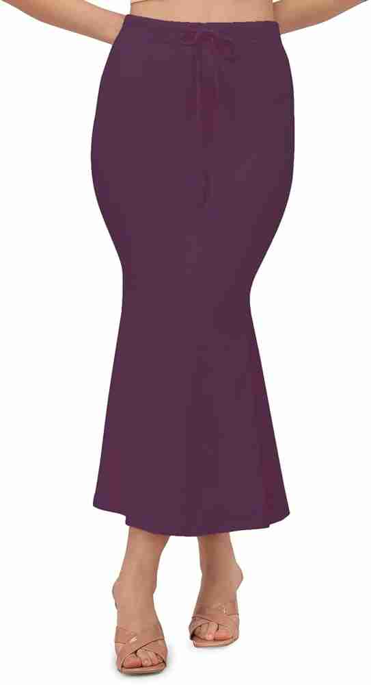 DRESQUE STORE Flared Saree Shapewear Magenta (S) Lycra Blend