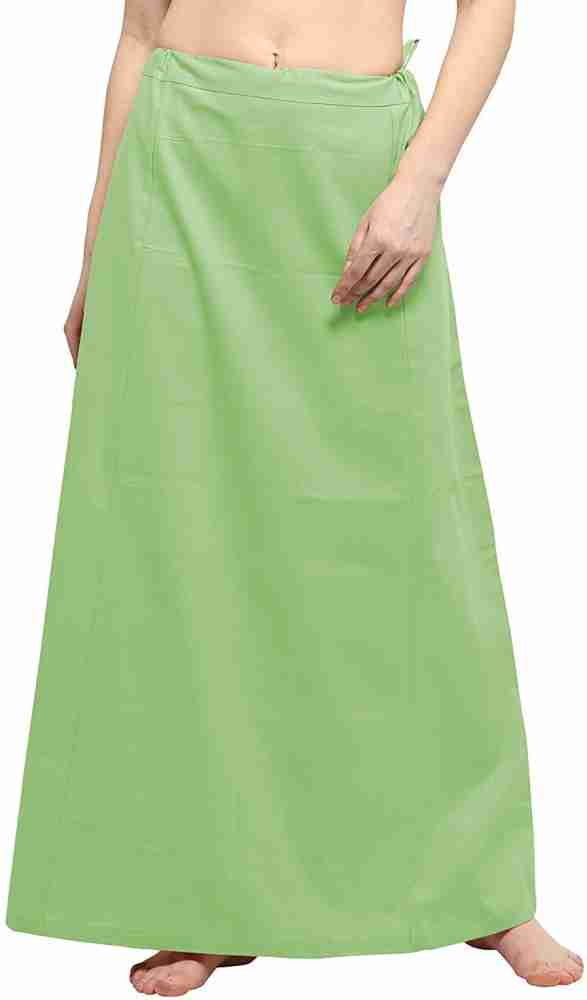 Buy Guddan Light Orange & Beige Cotton Petticoat (Free Size) at