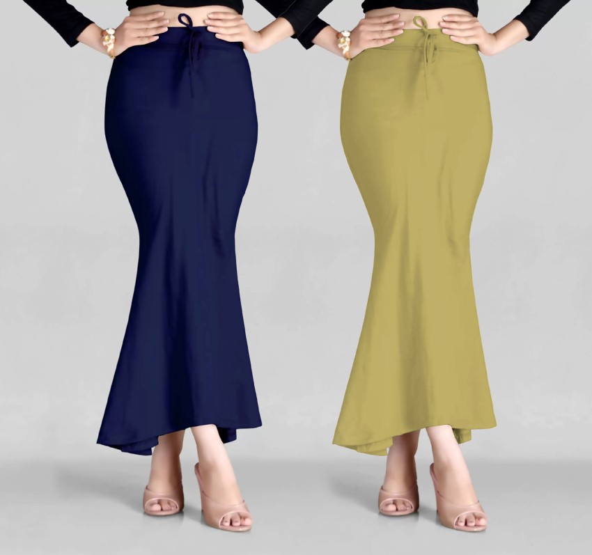 Spangel Fashion Peticoat navyblue+Khakhi Lycra Blend Petticoat Price in  India - Buy Spangel Fashion Peticoat navyblue+Khakhi Lycra Blend Petticoat  online at