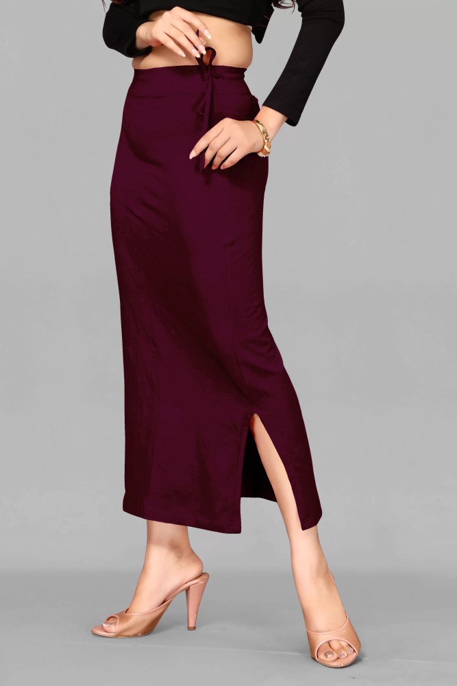 Spangel Fashion Peticoat Blk+Morpitch Lycra Blend Petticoat Price