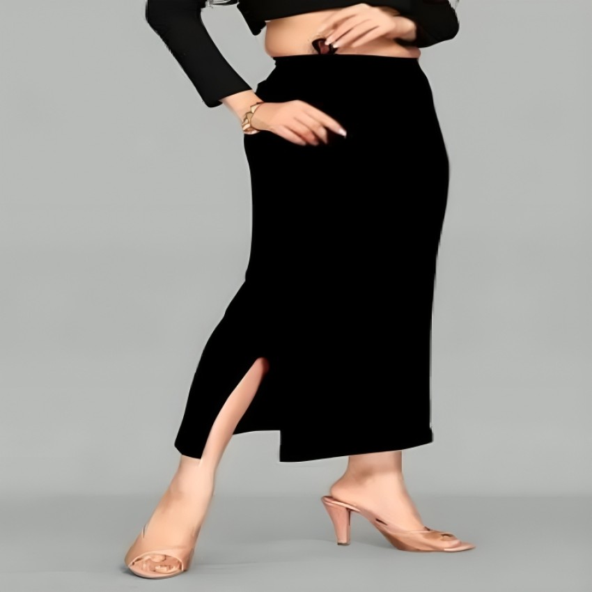 qunootcloset Slim Saree Shapewear Petticoat Black (3XL) Nylon Blend  Petticoat Price in India - Buy qunootcloset Slim Saree Shapewear Petticoat  Black (3XL) Nylon Blend Petticoat online at