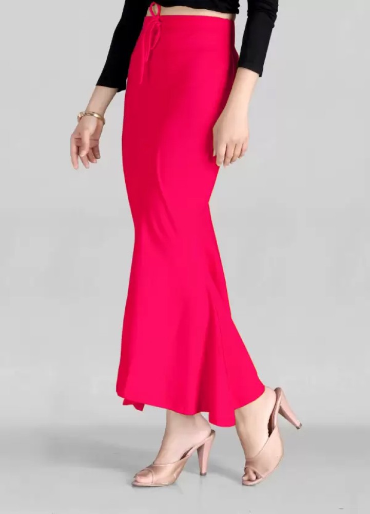 Spangel Fashion Peticoat Black Pink Lycra Blend Petticoat Price in