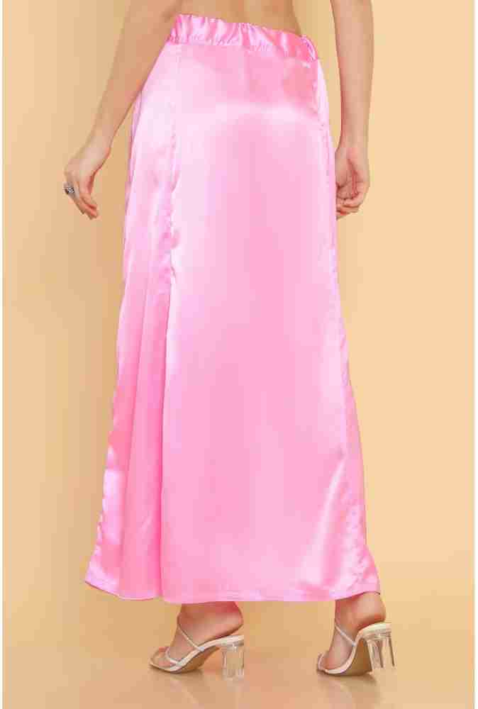 Buy Lootnixx Combo G10 Pure Satin Petticoat for Saree (Free Size) (Light  Pink+Mint Green) at