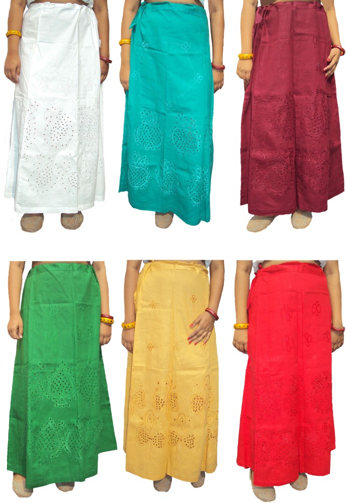 rooprang dresses WOMEN COLOUR GURRANTED PETTICOAT Cotton Blend
