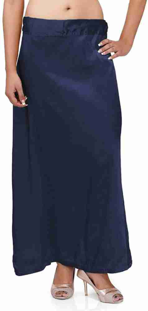 Quickcollection Readymade Navy Blue Satin Petticoat Saree Inner Ware  /Inskirt for Women Satin Blend Petticoat Price in India - Buy  Quickcollection Readymade Navy Blue Satin Petticoat Saree Inner Ware  /Inskirt for Women