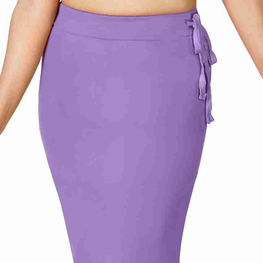 Dreemee Women's Saree Shapewear (Model: SS_406_Saree Shaper, Color:Purple,  Material: 4D Stretch), Saree Shapewear Petticoat, Inskirt Shaper, साड़ी  शेपवियर - ALIENSTORE, Gandhinagar