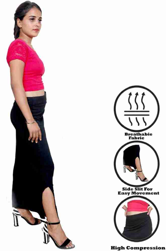 Buy Black Color Women Stretchable Shapewear Petticoat for Saree Indian  Saree Petticoat Long Skirt Fishcut Cotton Lycra Saree Shapewear Online in  India 