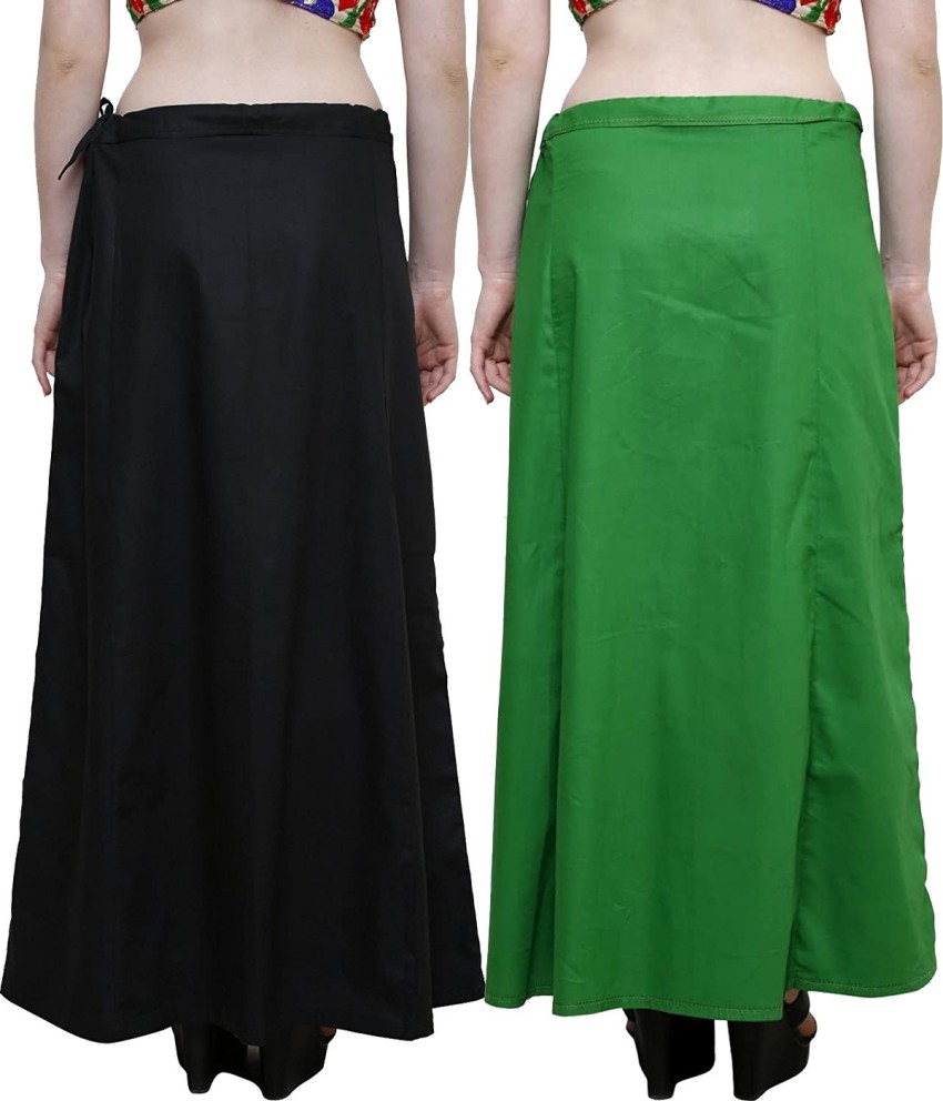 Dark Green cotton petticoat Saree Shapewear & Petticoats