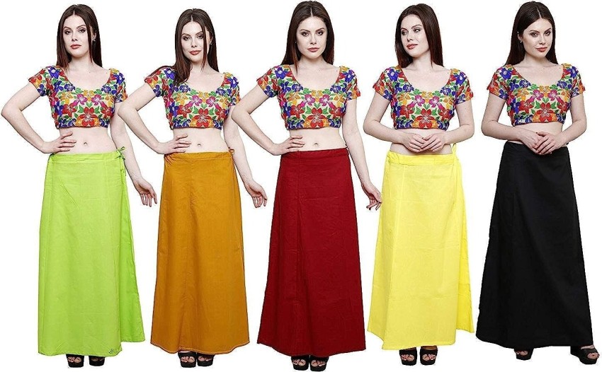 Readymade Cotton Petticoat/inskirt for Saree Pure Cotton Petticoats Women  Petticoats High Quality Skirt Sari Magenta Petticoats 