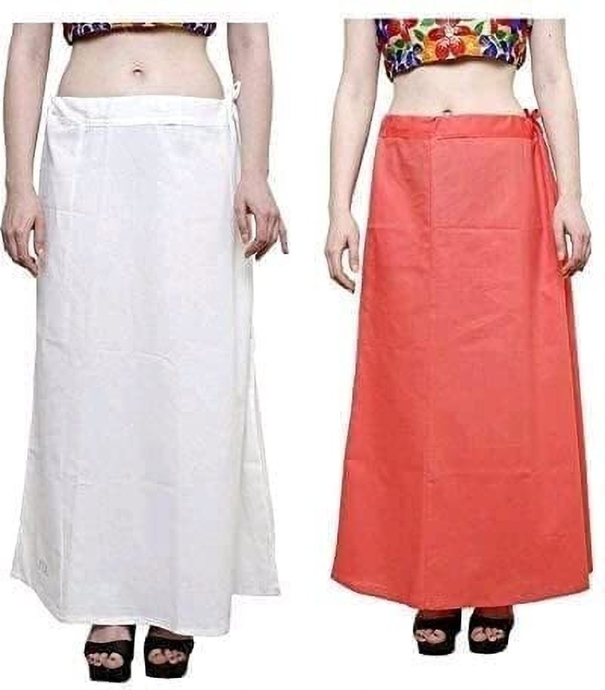 Cotton Women Petticoat Saree Underskirt Free Size Cotton Petticoat