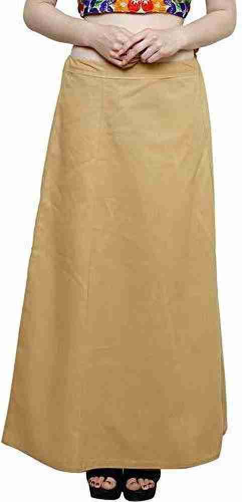 Buy Guddan Satin Petticoat for Saree Underskirt Shapewear Petticoat for  Women Combo (Free Size) (Rani-Beige) at