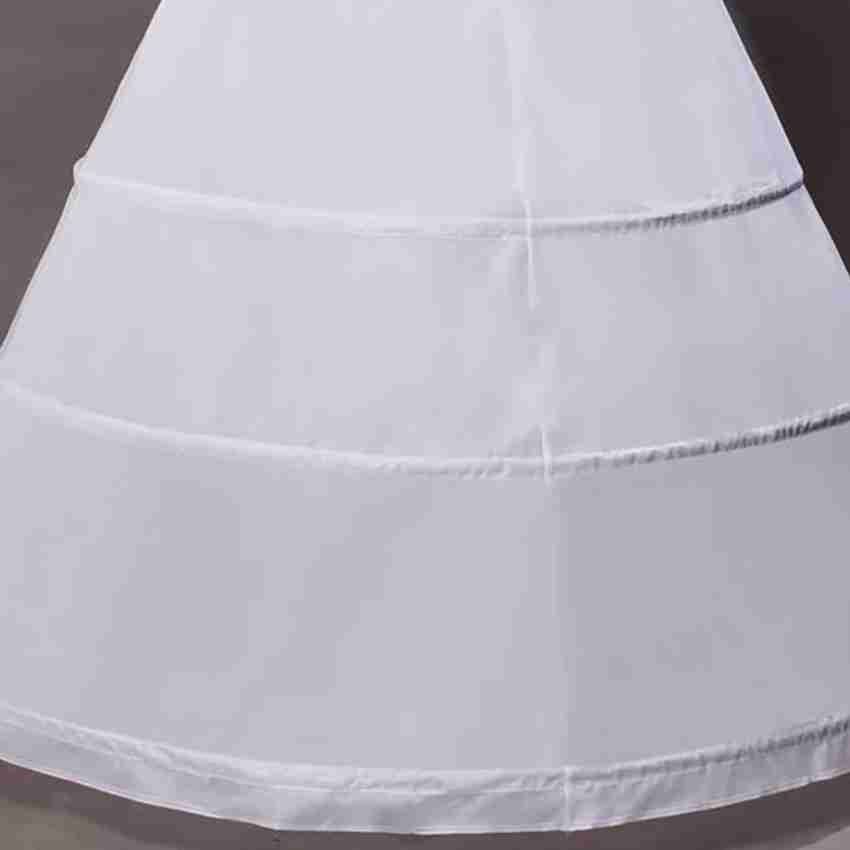 Aakriti Women's 4-Hoop A-Line Floor Length Wedding Ball Gown