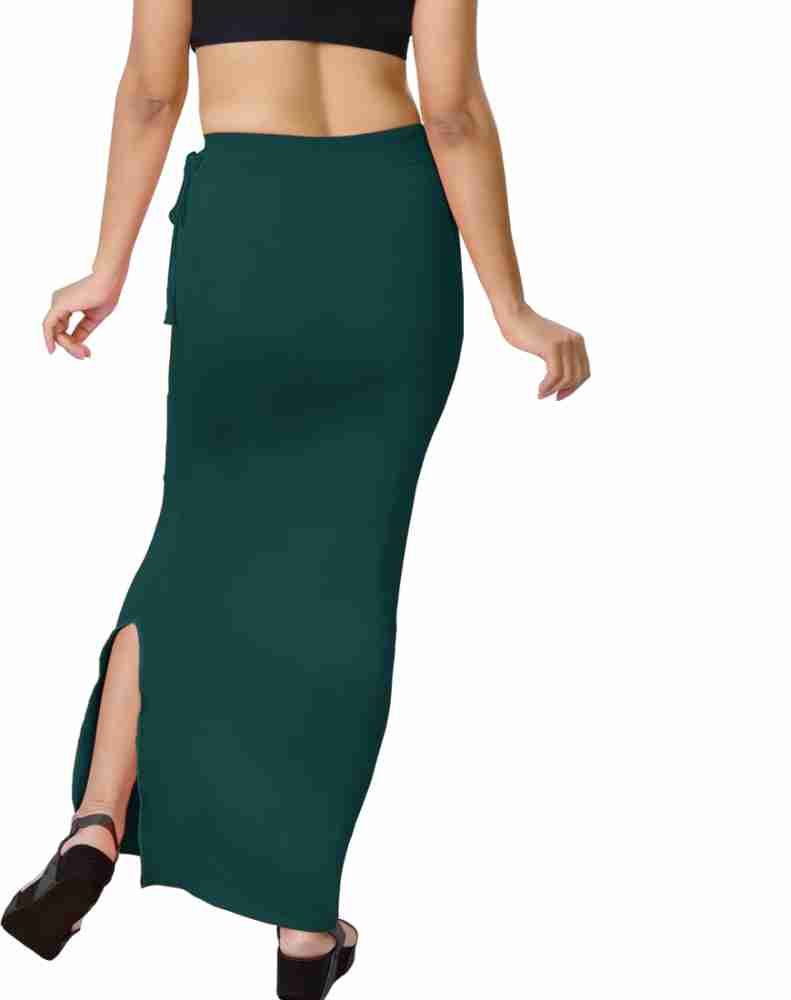 Buy Dermawear Body Sculpting Slit Saree Shapewear - Green at Rs