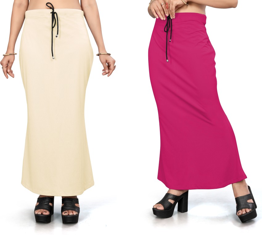 Woo THiNG Plan Saree Shapewear women Lycra Blend Petticoat Price in India -  Buy Woo THiNG Plan Saree Shapewear women Lycra Blend Petticoat online at