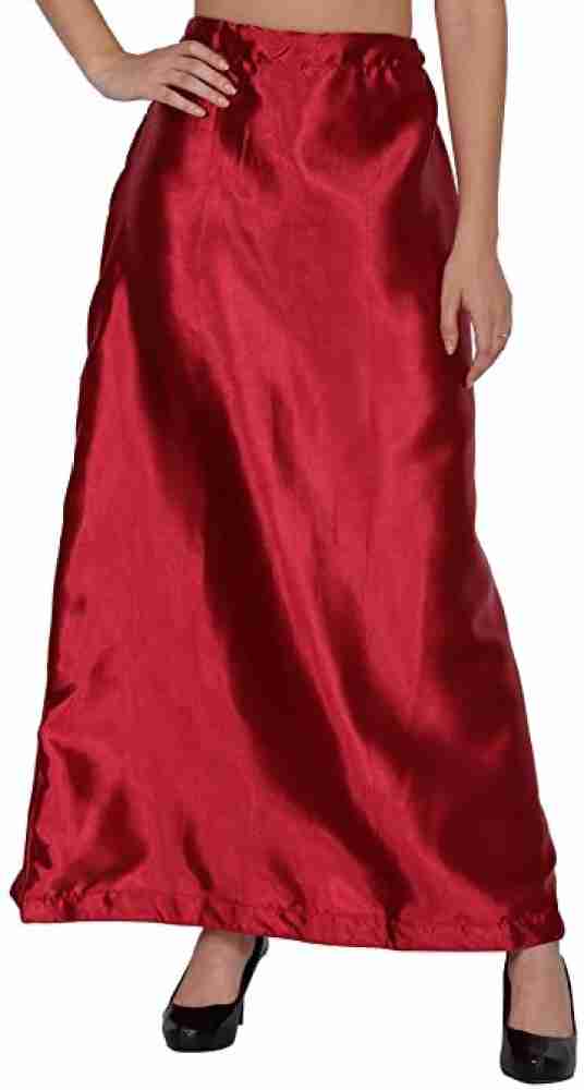 Petticoat Satin Fabric Readymade Indian Inskirt Saree Petticoats