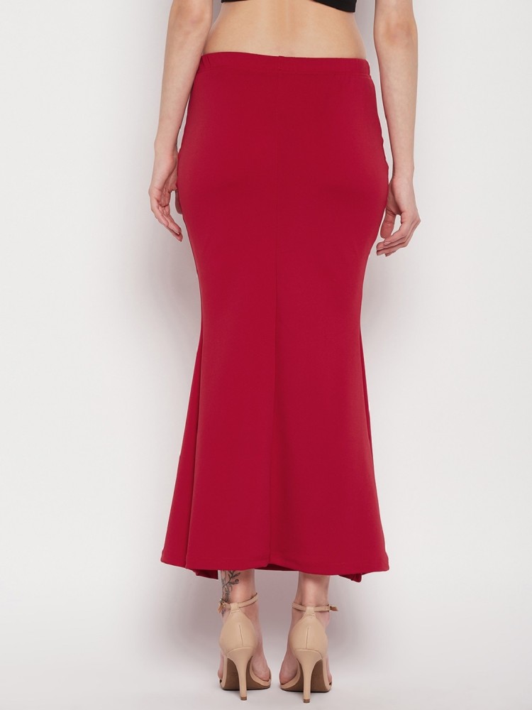 Saree Shapewear Petticoat for Women, Inskirt Saree Petticoats- Maroon 