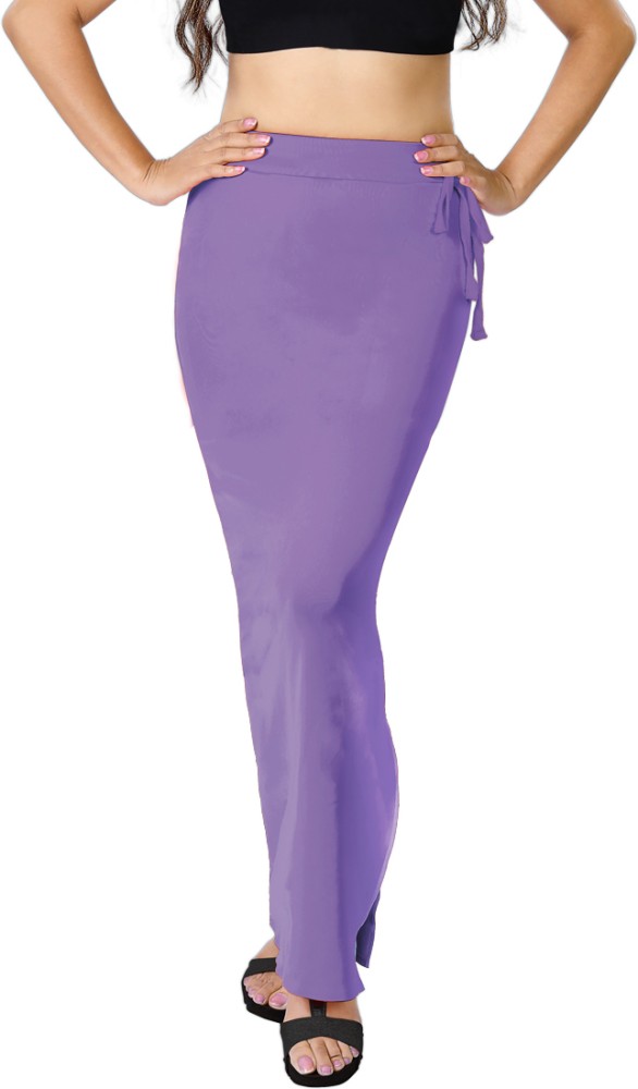 Purple Hosiery Petticoats : Shop Lavender Hosiery Saree Shaper at Soch )