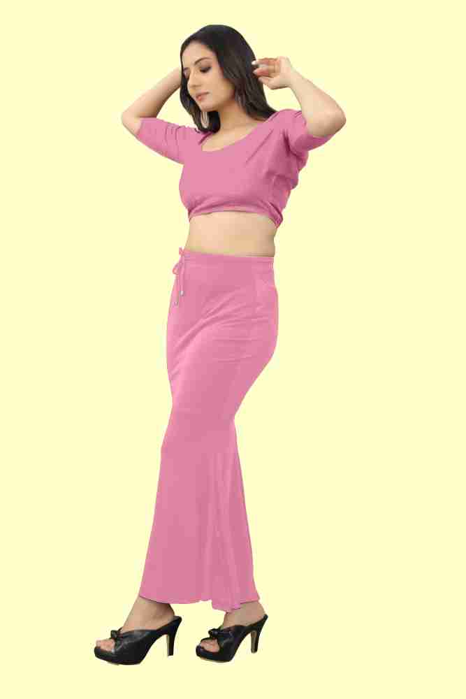 Trendmalls brown lycra spandex saree shapewear petticoat for women,sari  silhouette, skirts for women, saree shaper