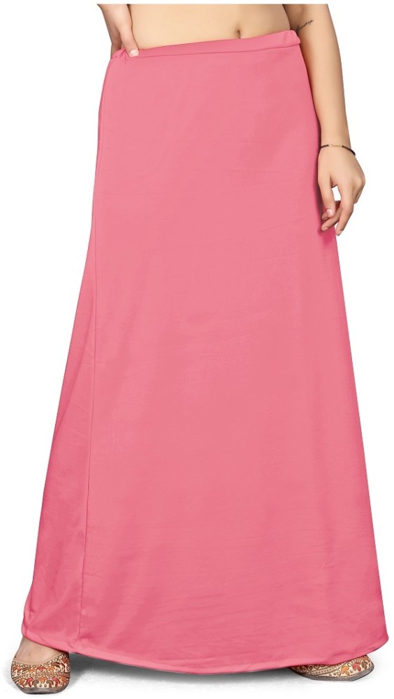 vaitan pink saree shapewear petticoat stretchable free size Lycra