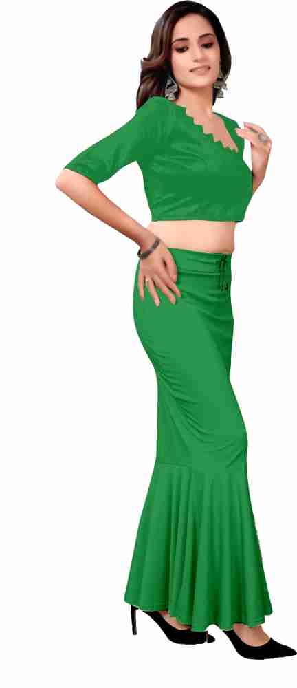 Traditional Saree Shapewear Petticoat Color Pista Size Medium For Women