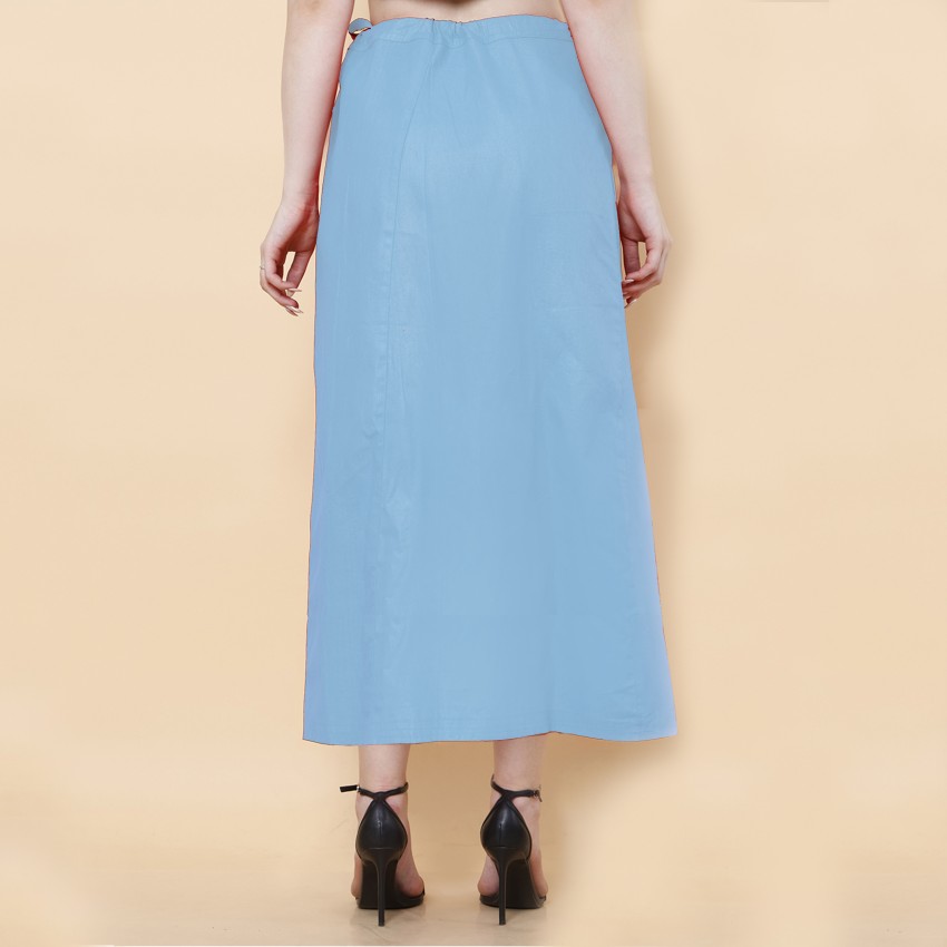 sadaf creation Light Blue saree petticoat length 36 inch waist 42