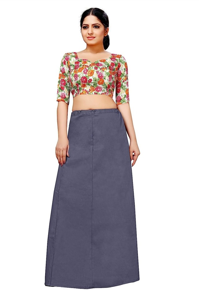 ROOPTARA Pure Cotton Fasted Color Petticoat Inner Skirt Shapewear