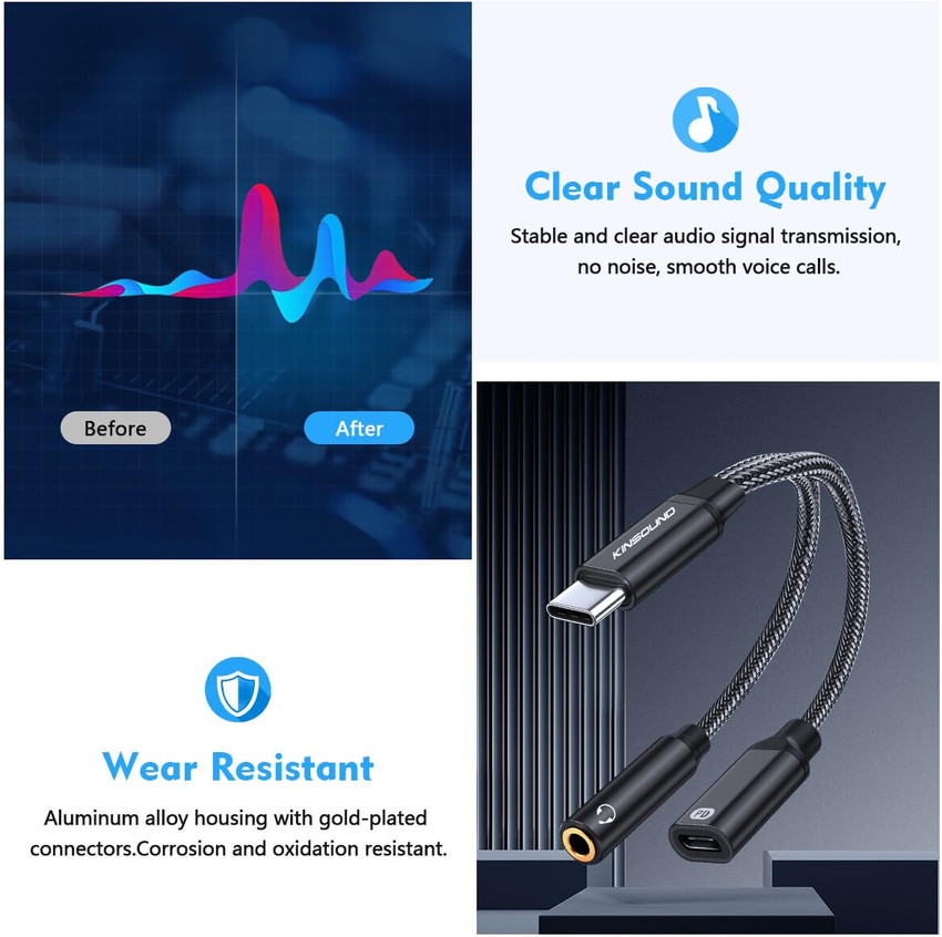 Kinsound usb c to 3.5 mm 2025