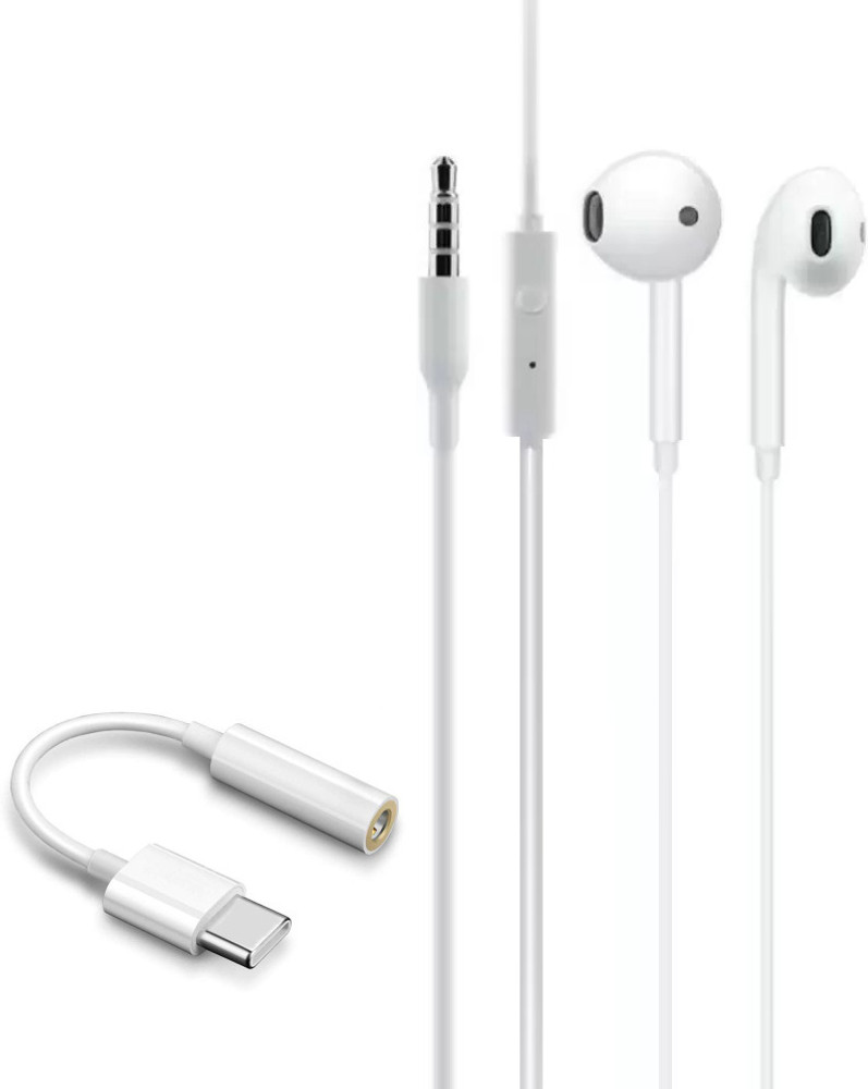 Pacificdeals White Combo Of Type C Connector Audio Jack 3.5 mm Earphone For Oppo Oneplus Realme Phone Converter Price in India Buy Pacificdeals White Combo Of Type C Connector Audio