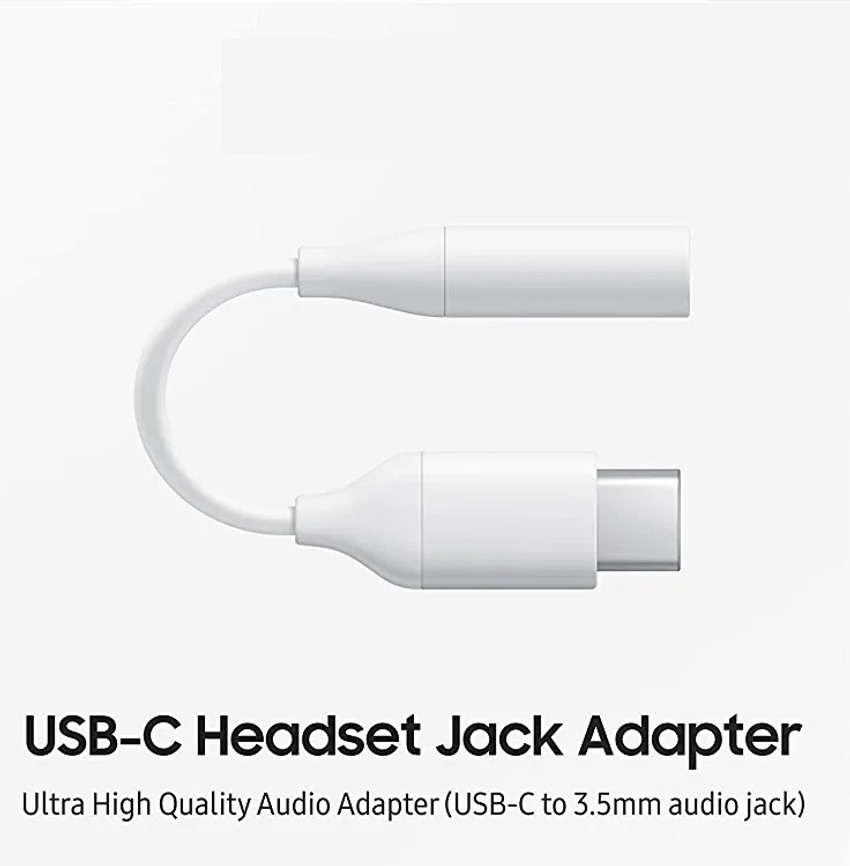 ASTOUND White Headphone Jack Adapter for Oneplus Phone Converter